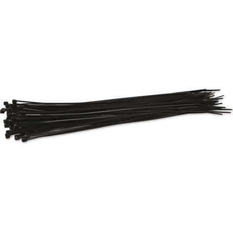 KSS assortiment d'attaches-câbles en polyamide 6.6, noir, 292x3,6, résistant aux UV, 100 pièces