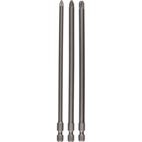 Bosch 3tlg. Schrauberbit-Set Extra-Hart PZ1 PZ2 PZ3 152 mm (1/5)