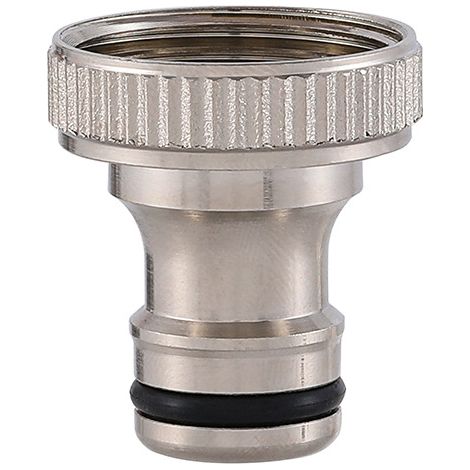 BRAVIX Premium 3/4 Pouce Raccord de Tuyau Adaptateur en Laiton de Haute qualité antirouille et imperméable Robinet de Jardin, Tuyau, Machine à Laver (1/5)