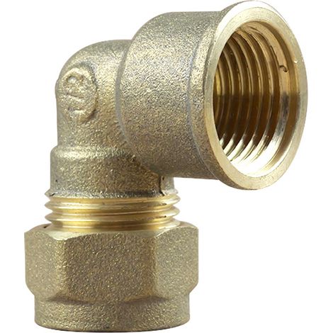 Coude bicone 1/2" (15/21) Femelle - Cuivre Ø16 - Arcanaute (1/4)