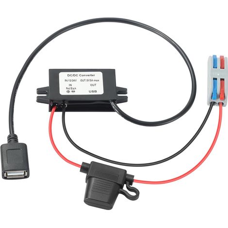 Step Down 12V 5V Convertisseur 8V-32V à 5V 3A 15W Transformateur Alimentation USB 5V DC DC 5V Module d'alimentation Abaisseur (1/5)
