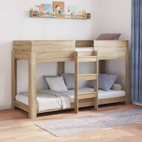 Etagenbett für Kinder Sonoma-Eiche 75 x 190 cm Holzwerkstoff