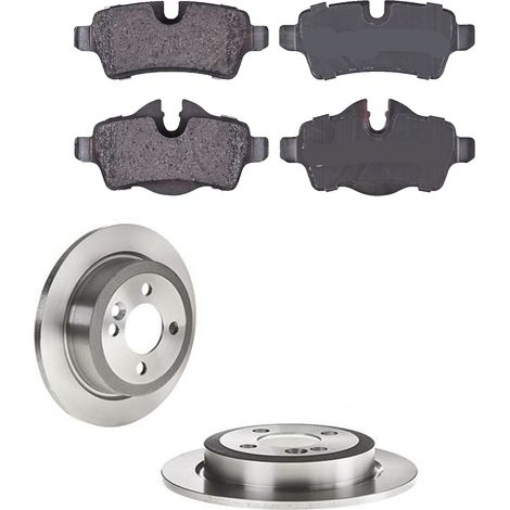 KIT FRENI POSTERIORI compatibile con MINI CLUBMAN (R55) - DISCHI + PASTIGLIE OEM: P 06 052 , P 06 103 / 17866 , 18150 /SOSTITUZIONE DIRETTA/BASSA POLVERE/SILENZIOSO