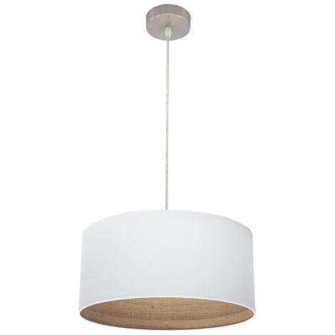 Colgante Tatiana 1xe27 Niquel/blanco-mad.Clara Regx40x40 Cm (1/2)
