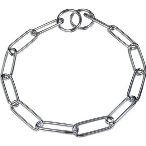 Collier étrangleur - Herm Sprenger - 50 cm - Acier chromé - Pour chiens à poils longs - Résistant à l'eau (1/2)