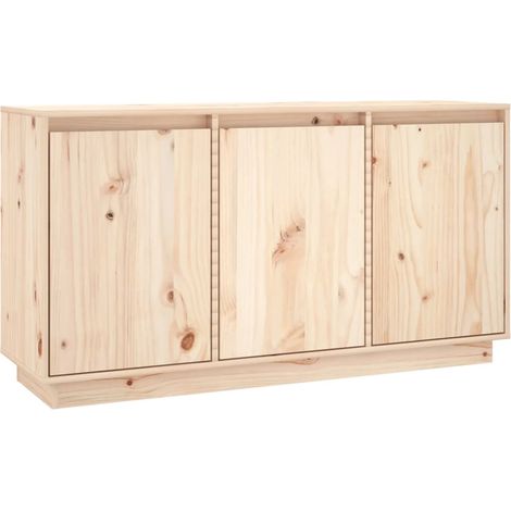 Aparador cómoda cómoda armario mueble organizador cocina salón salón 111 x 34 x 60 cm madera maciza de pino marrón 020029522