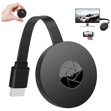 Adaptateur HDMI Sans Fil - Streaming TV 1080P - Pour Miroir Écran Smartphone/Tablette sur Téléviseur - Compatible Tous Réseaux WiFi - 1 Pièce (1/5)