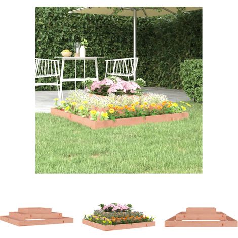 Gartenpflanzen - vidaXL Pflanzkübel 110x110x27 cm Massivholz Douglasie - Blumenkübel (1/5)