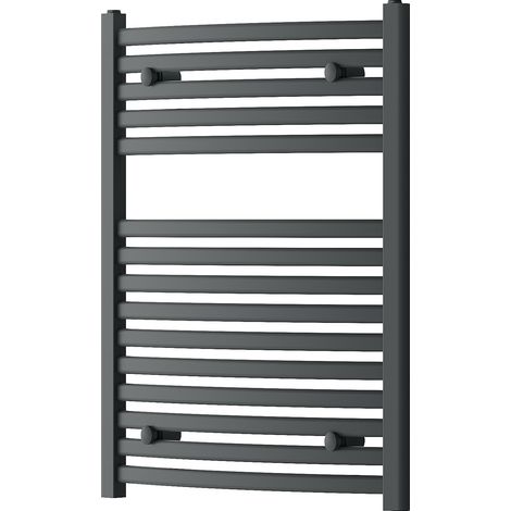 Radiador secatoallas eléctrico 450W 80x60x6,8cm, Gris (1/4)