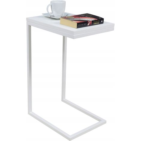 Mesa auxiliar de perfiles Blanco Mate Blanco Brillo (1/4)