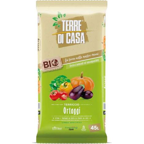 Terriccio ortaggi bio 45l terre di casa