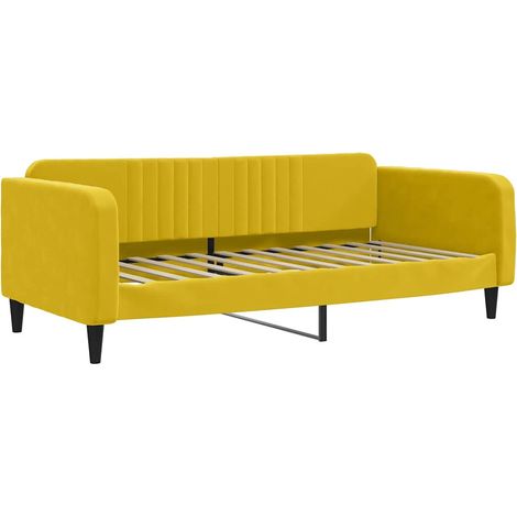 Maison Exclusive - Letto da Giorno Giallo 100x200 cm in Velluto (1/5)