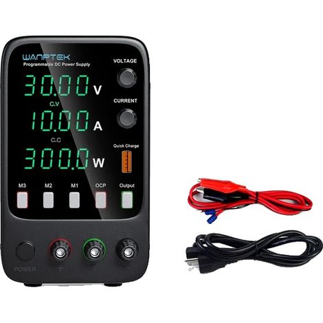 Alimentatore CC, funzione programmabile, design compatto, 30 V 10 A (1/2)