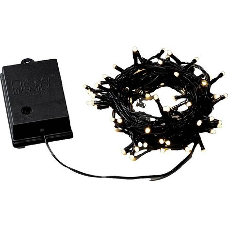 Konstsmide 3728-130 Guirlande lumineuse pour l'extérieur à pile(s) Nombre de lumière 80 LED blanc chaud Longueur éclair (1/2)