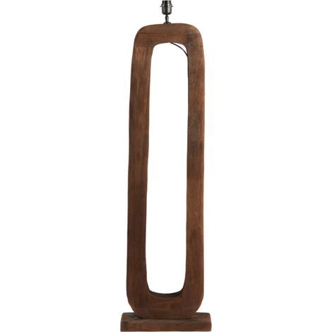 Light & Living - lampada da terra - Kelafo - marrone - legno - (1/3)