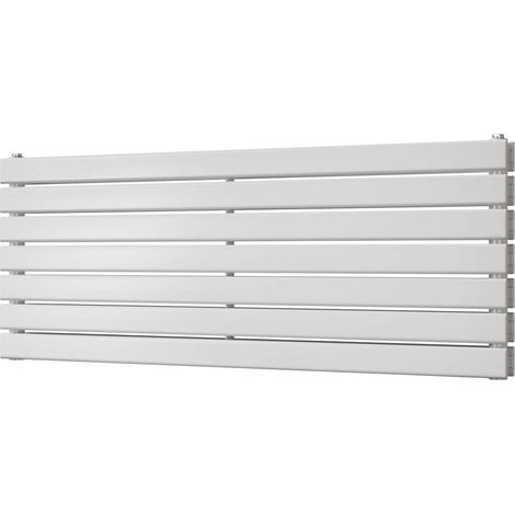 Typhoon Axis - White Horizontal Radiator H476mm x W1200mm Double Panel