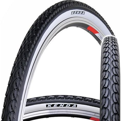 Neumático para bicicleta Kenda Eurotrek 700 x 35c blanco BOK (1/2)