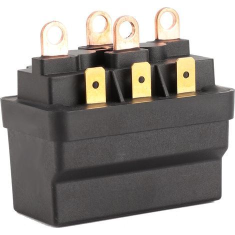Contacteur de relais de contact de solénode de treuil 12V 120A en acier universel pour véhicules ATV UTV 4X4