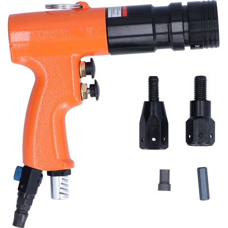 Automatische Druckluftnietmaschine, pneumatische Nietpistole 200 U/min, einstellbar, M10/M12, tragbar für Rohre und Metallplatten (1/5)