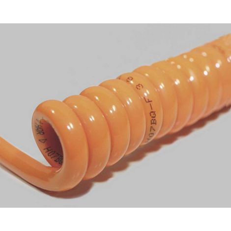 BKL Electronic 1506126 Cavo a spirale H07BQ-F 1200 mm / 4800 mm 5 G 1.50 mm² Arancione 1 pz.