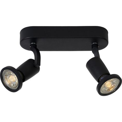 Lucide JASTER-LED - Deckenstrahler - LED - GU10 - 2x5W 2700K - Schwarz (1/4)