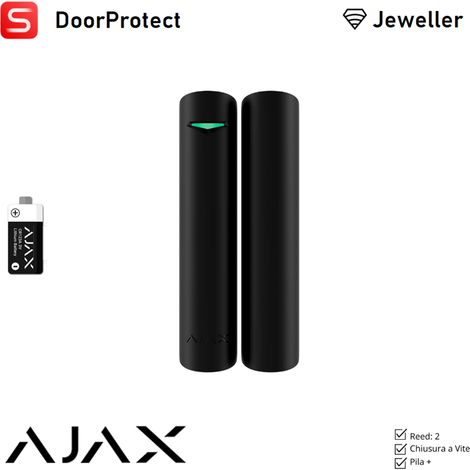 133195 - Superior - Superior DoorProtect Jeweller (8EU) - Drahtloser Öffnungsmelder (Edizione Superior) - Farbe black - Ajax professionelle Sicherheit