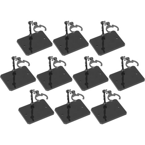 Lot de 10 supports pour figurines articulées de 15 cm (6 pouces), haute stabilité, gris. (1/5)