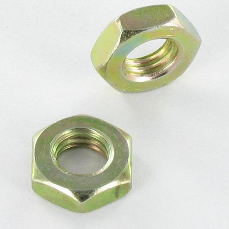 Ecrou hexagonal bas hm/contre Ecrou M18 Pas fin Pas de 150 Bichromaté