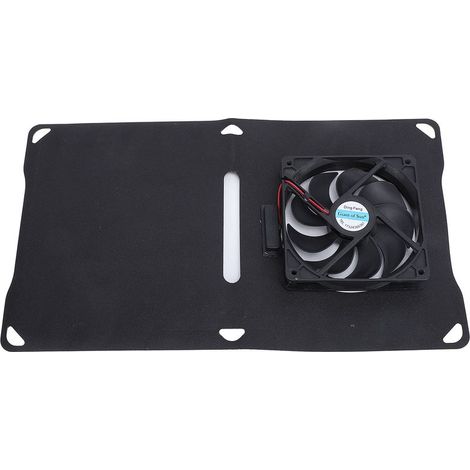 Tragbarer 10-W-Solarventilator mit monokristallinem Panel für die Gewächshausbelüftung (ABS, Ventilatordurchmesser 12 cm) (1/5)