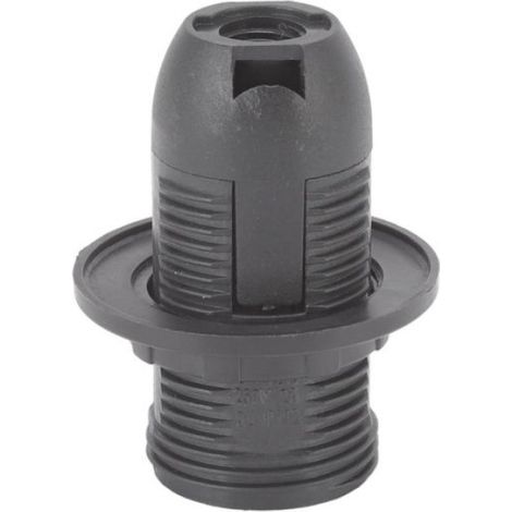 pied de lampe Support de lampe E14 ABS avec manchon, 10 pièces, Base de douille de lumière résistante deco ampoule Noir (1/4)