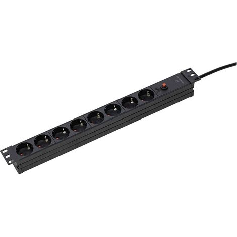 AS Schwabe 18192 Multipresa per rack 19 Nero Connettore IEC 1 pz.