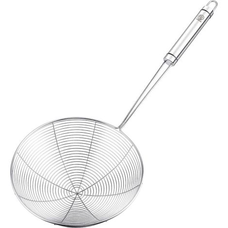 Ensemble d'ustensiles de cuisine en acier inoxydable, cuillère à nouilles en soie araignée, passoire de cuisine à mailles fines, cuillère Anti-graisse, Pot de Solidification, séparateur d'aliments (1/5)