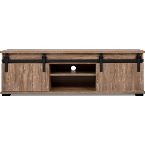Meuble TV Finori Marrakesch 56A 160 x 50 x 40 cm Chêne Valhalla Oak - Style Industriel (1/5)