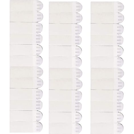 Bandes de Suspension - Adhésives pour Cadres Photos et Tableaux - Pour Murs Lisses Plastique Verre - Sans Résidu - 20 Pièces (1/5)
