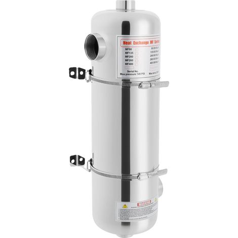 Scambiatore di calore per piscine, potenza 60 kW, resa 200.000 Btu/h (1/5)