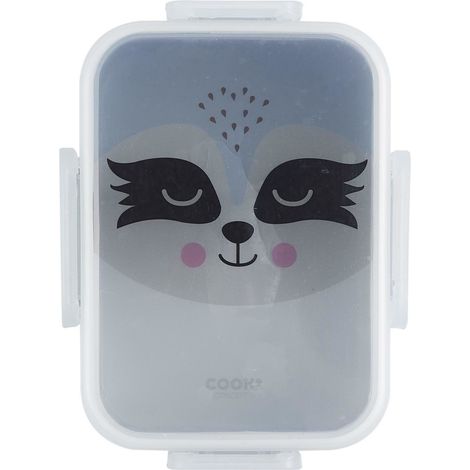 Lunchbox für die Schule, Waschbär-Lunchbox aus Kunststoff (1/5)
