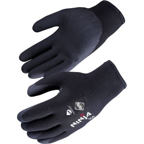 Guanti doppi strato per il freddo Ninja Ice Singer Safety (Confezione da 5) Nero 8