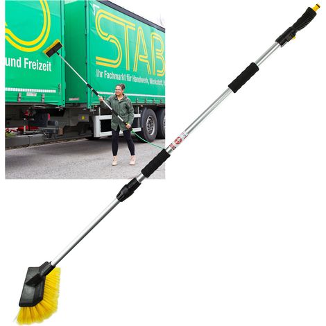 Waschbürste Auto LKW Bürste Autowaschbürste Teleskop Stiel 106-180 cm ausziehbar (1/5)