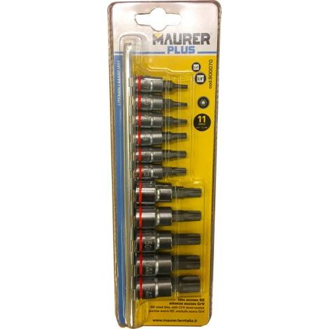 INSERTI SR 11PZ A BUSSOLA 1/4"-3/8" TORX MAURER PLUS - CF. BLISTER
