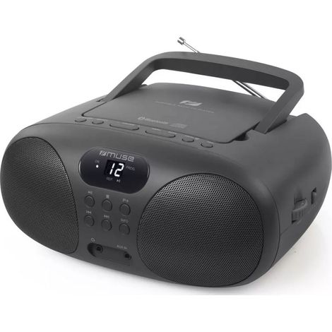 Muse Radio reproductor de CD portátil negro - MD208BT
