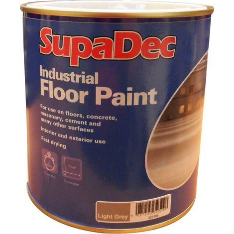 SupaDec Industrial Floor Paint - Light Grey - 1 Litre