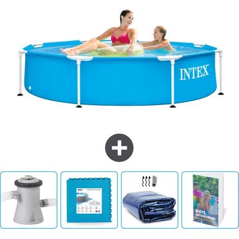 Intex Piscina con struttura Rotonda - 244x51 cm - 7-pezzi  SCB124