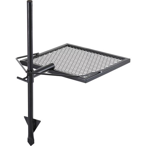 Mophorn Schwenkbarer Lagerfeuergrill , robuster Stahl , verstellbarer Grillrost (1/5)