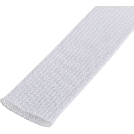Gaine Tressée 50mm RS PRO, Gris en PET, 5m ( Prix pour sachet de 5 Mètres )