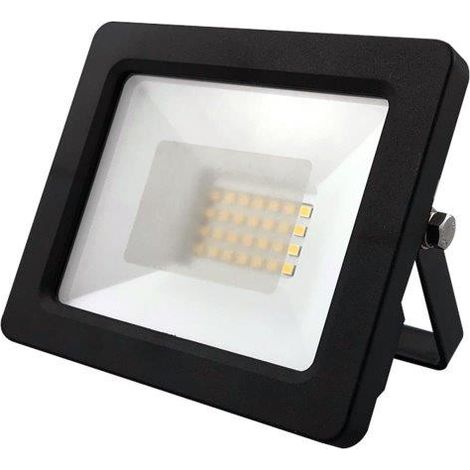 FARO LED 4000K ALLUMINIO/VETRO TEMPERATO IP65 20W NERO (1/2)