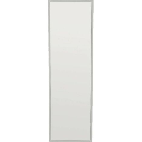Dmora - Specchio Dragone, Specchiera, Articolo d'arredo a muro, Decorazione con specchio, 50x2h160 cm, Bianco