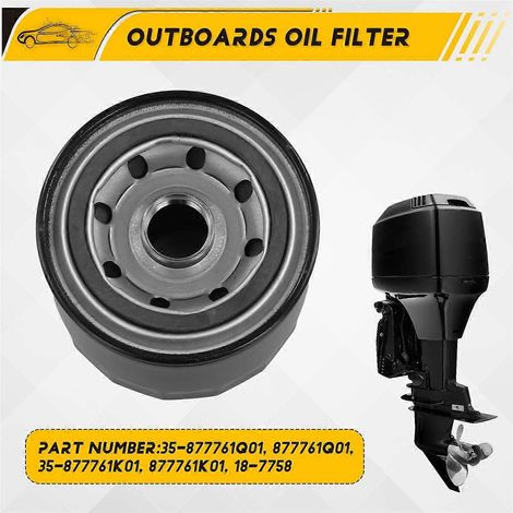 Filtre à huile pour moteurs hors-bord 4 temps 75 CV, 90 CV et 115 CV à injection électronique (1/5)