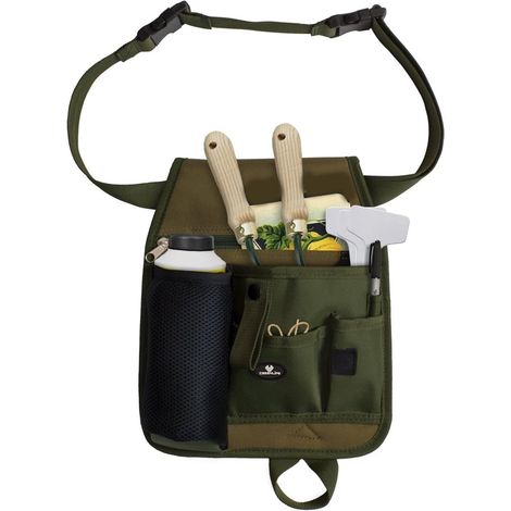Gartengerätegürtel – Verstellbare Werkzeugtasche für Gartengeräte, Floristen, Holzfäller – Unisex (1/5)