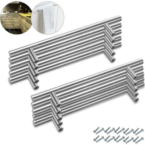 Randaco Poignées de meubles Poignée de porte  Poignée de meuble Poignée de cuisine 156x96x12MM 20 pièces (1/5)