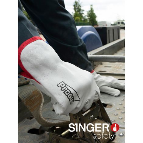 Paires de gants cuir de bovin SINGER SAFETY 50F – Robustesse et confort 9 (1/4)